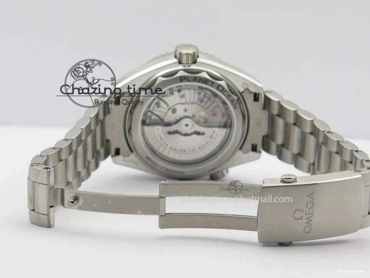 0309 Trendy 2016 Planet Ocean 43.5mm SS V6F Best Edition Black Dial On SS Bracelet A 8210